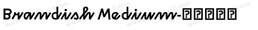 Brandish Medium字体转换